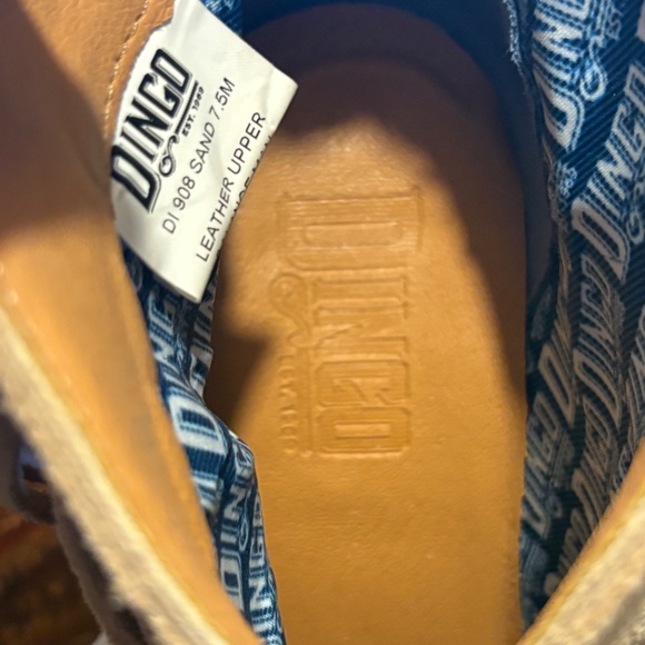 Dingo Tangles Suede Fringe Pull on Western Booties size 7.5 - Picture 4 of 6